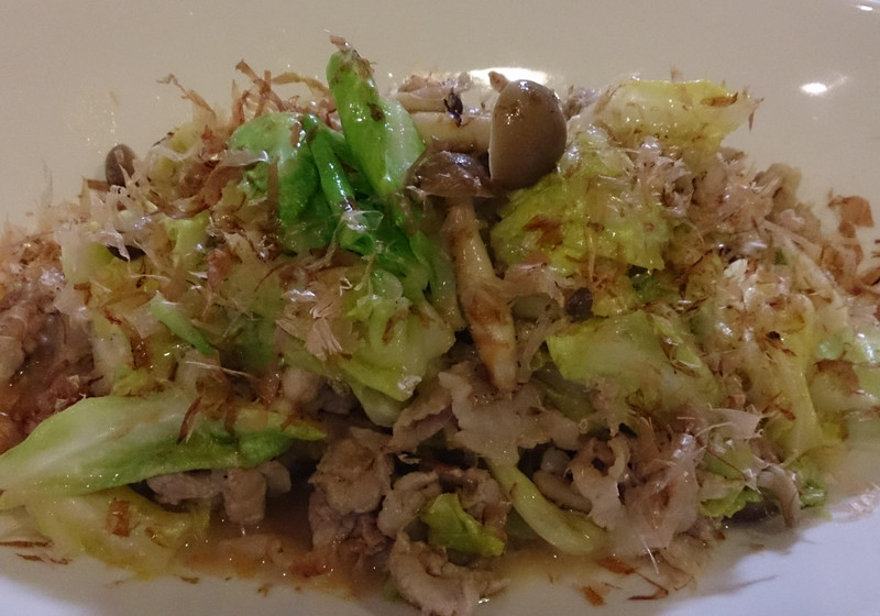 春キャベツと豚肉の味噌炒め