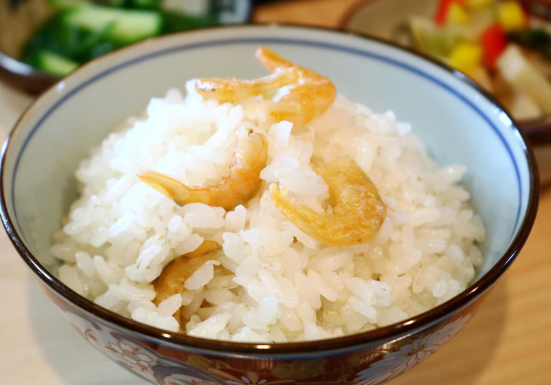 アンチエイジングに　干し海老のご飯