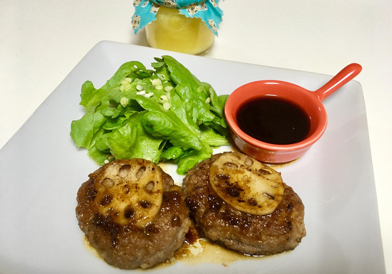 生姜みりんde蓮根ハンバーグ