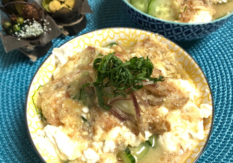 しょうがみりんで「冷や汁」風あったかご飯