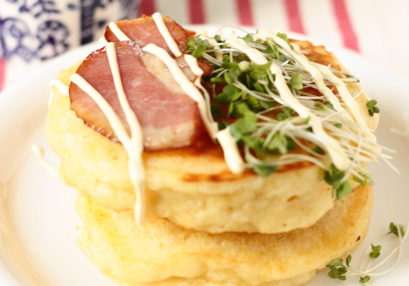しょうがみりんで作る、ふんわり厚焼きパンケーキ