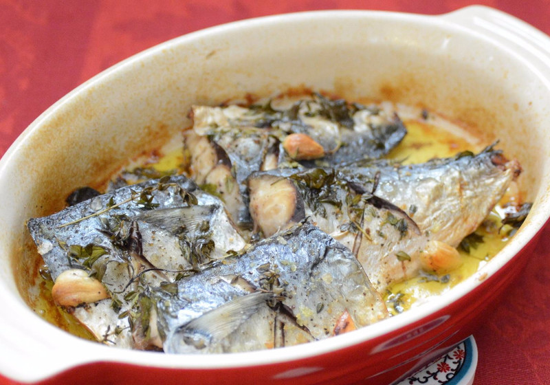 季節の魚のハーブグリル