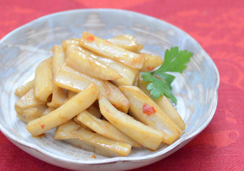 れんこんのシャキシャキピリ辣炒め