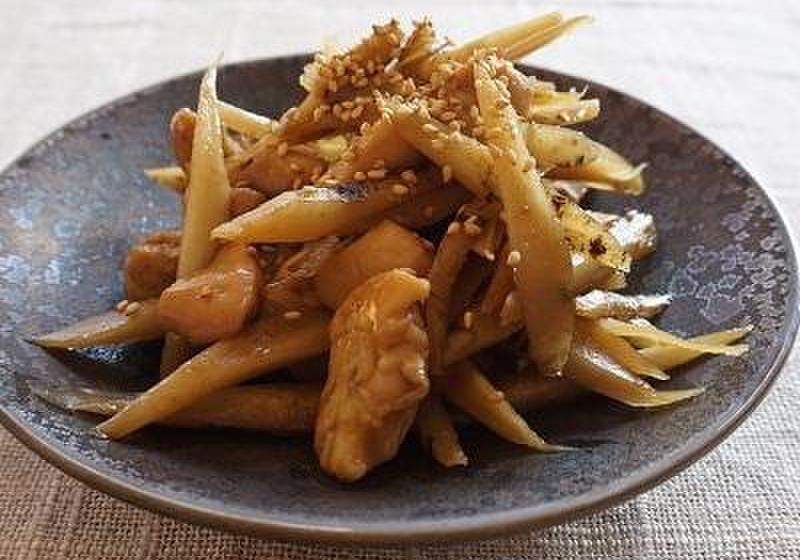 鶏とごぼうの炒め煮