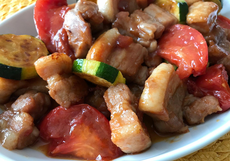 豚バラ肉のデリシャス照り焼き