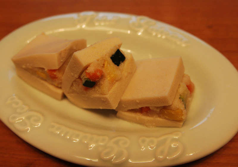 高野豆腐のおから挟み