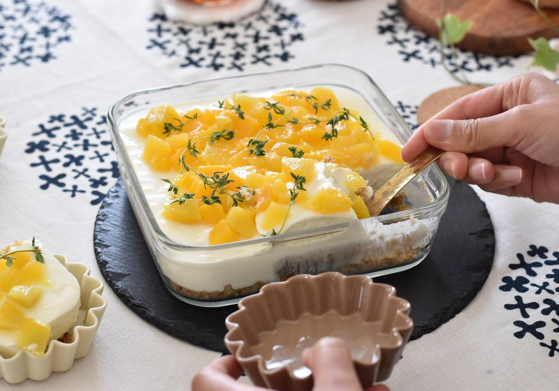 気軽に♪スコップレアチーズケーキ🧀