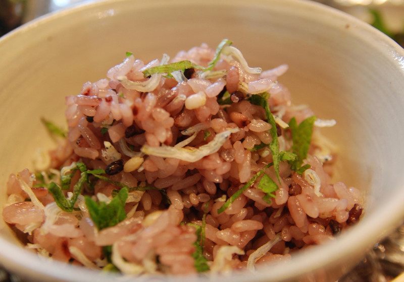 大葉とちりめんじゃこの混ぜご飯