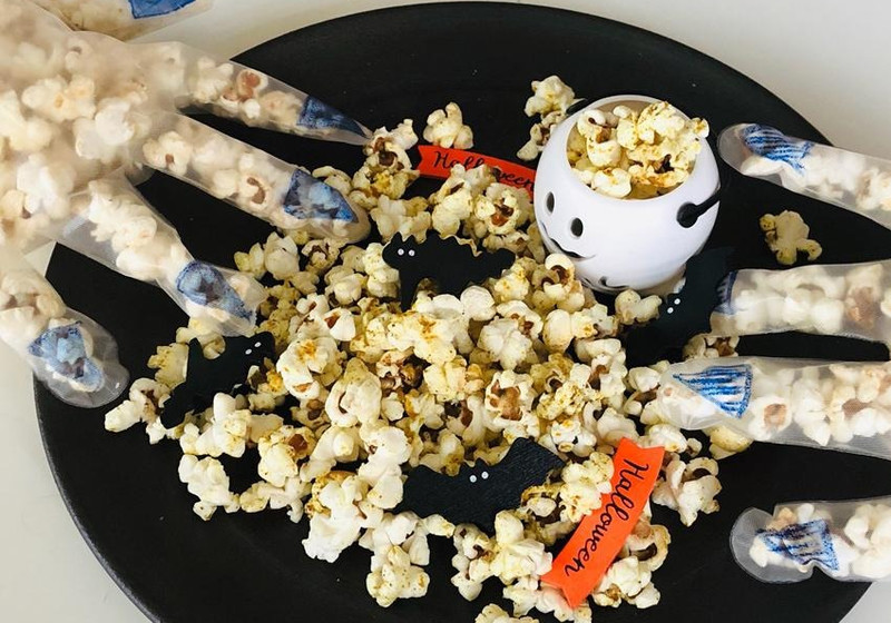 ハロウィンポップコーン（バター醤油）