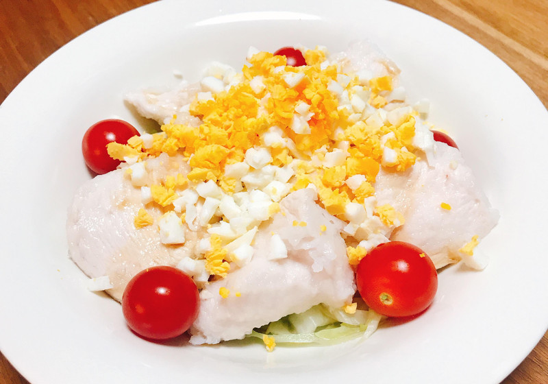 しっとり柔らか鶏胸肉のしゃぶしゃぶサラダ