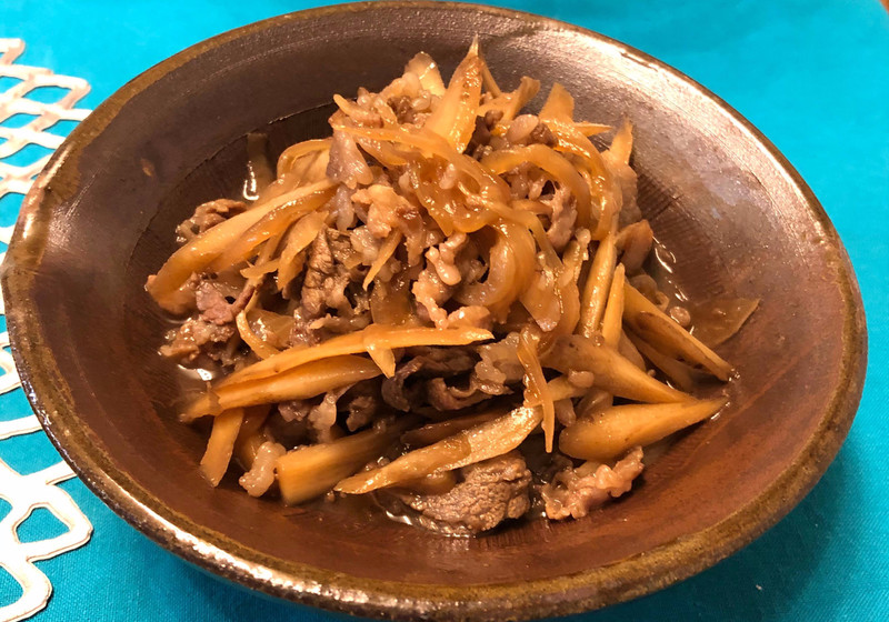 ごぼう牛丼（ごぼう牛皿）