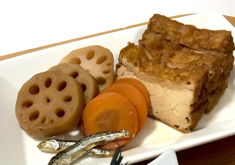 厚揚げと根菜のいりこ煮