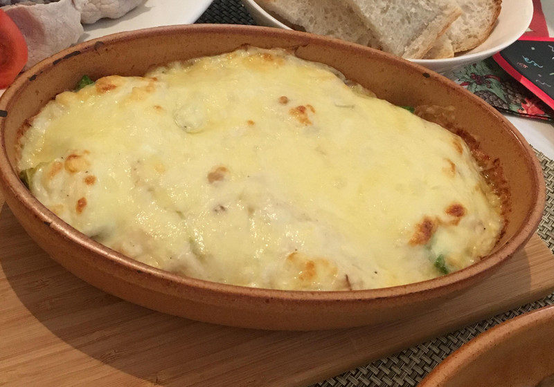 アボカド豆腐のグラタン