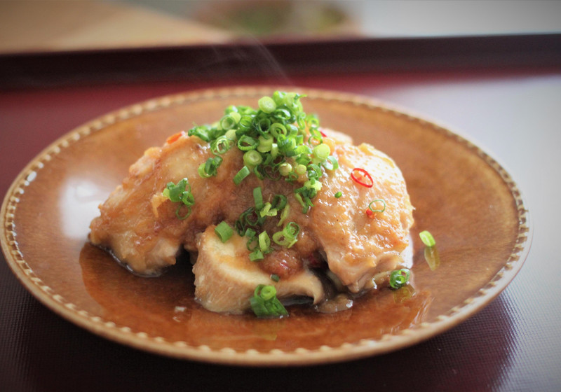 鶏ももとエリンギのみぞれ煮