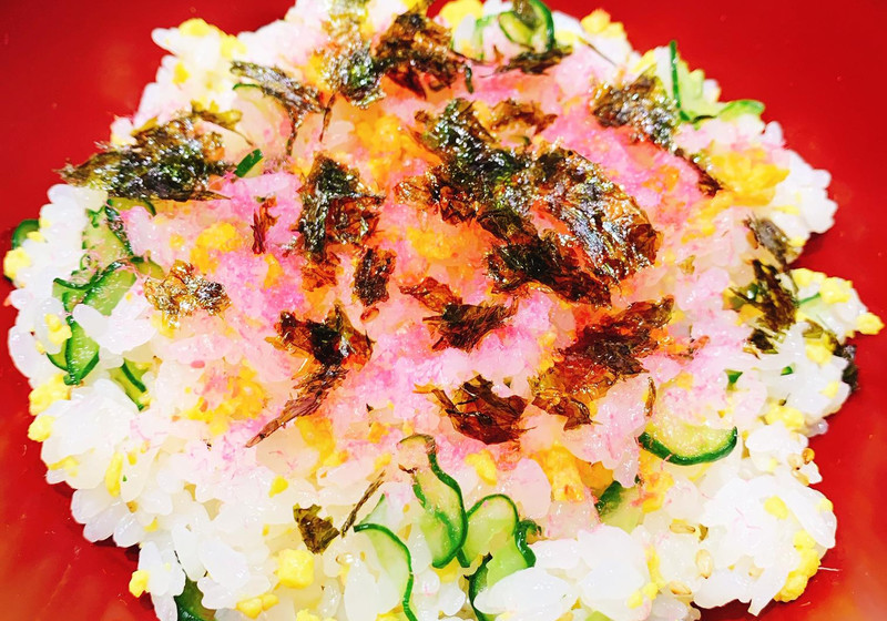 パパと子供が作れる簡単雛祭りちらし寿司