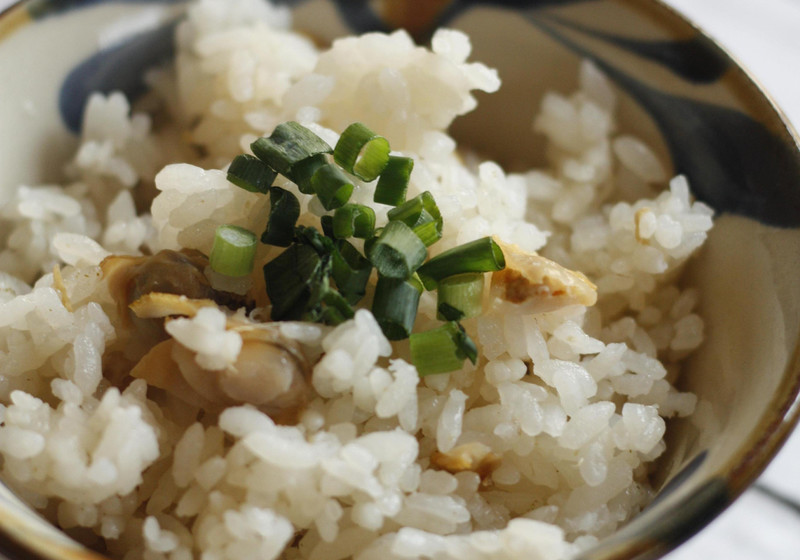 ホンビノス貝の混ぜご飯