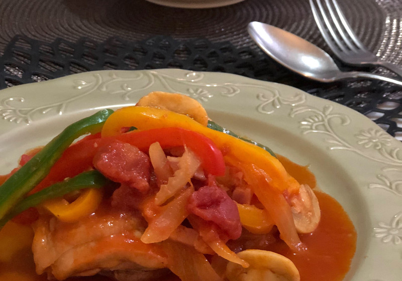 カチャトーラ🇮🇹鶏のトマト煮込み🍅