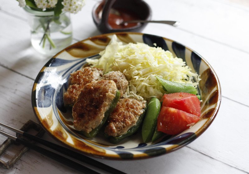 ピーマンの肉詰め