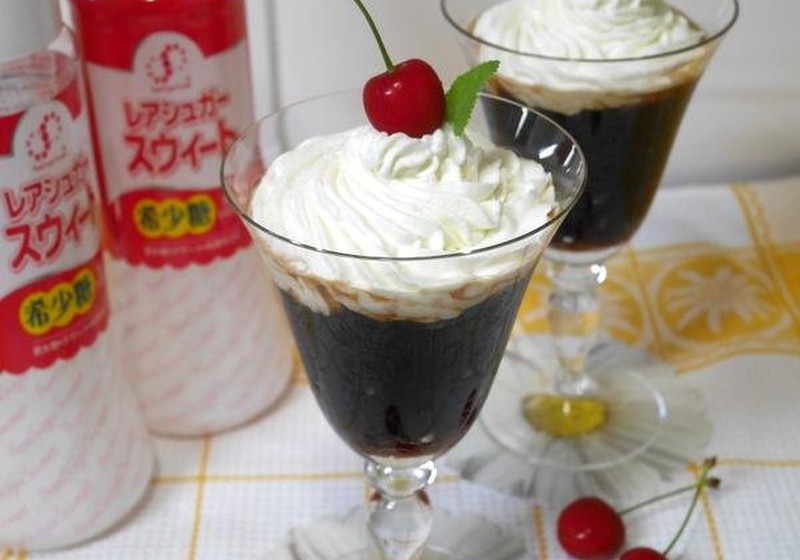 レアシュガースウィートでふるふるコーヒーゼリー
