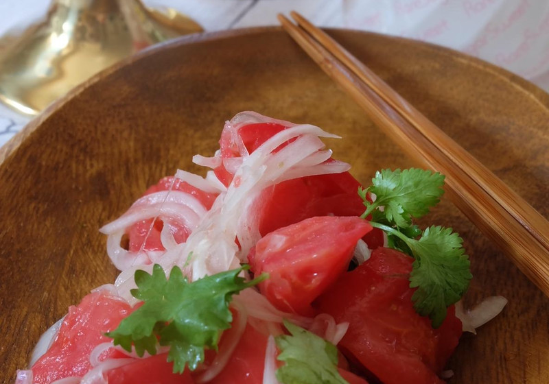 さっぱりトマトのアジアン風