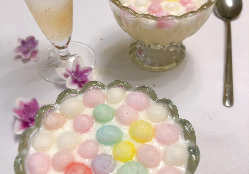 梅シロップを使ってゼリー作り