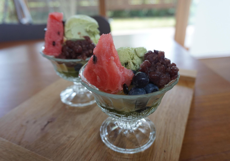 塩あん作るであんみつ