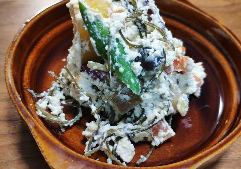 さつま芋昆布煮の白和え
