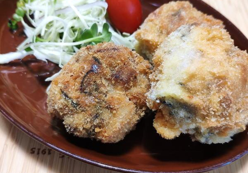 ひじき煮＆里芋のコロッケ