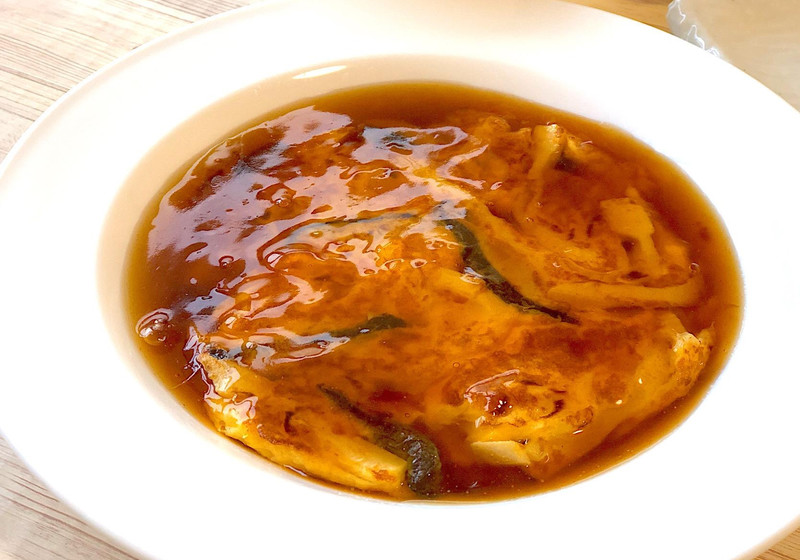 かに玉あんかけ