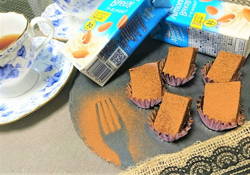 里芋のアーモンドミルク生チョコ風
