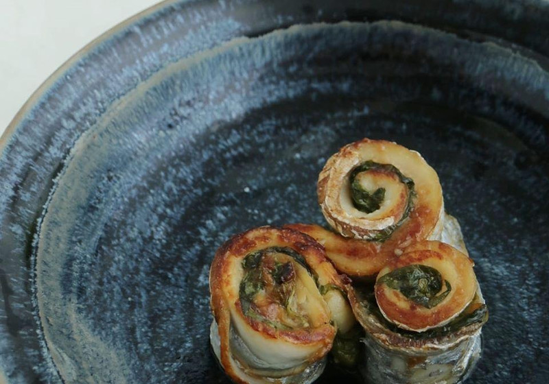 太刀魚の梅みそ巻