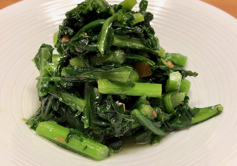 春菊のスパイス炒め