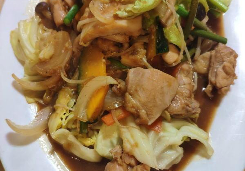 野菜たっぷりの鶏ちゃん