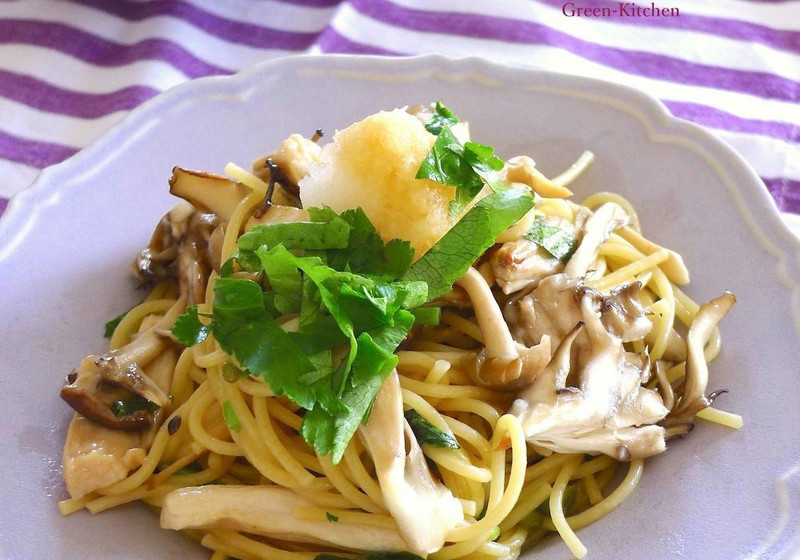 【レンチンパスタ】和風きのこパスタ