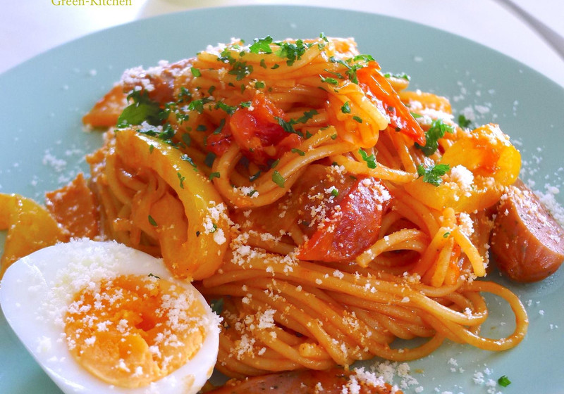 【レンチンパスタ】ナポリタン