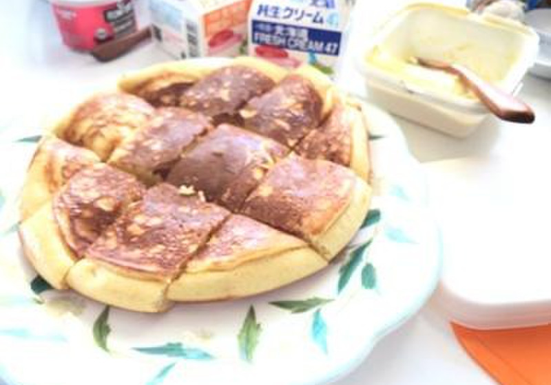 冷めてもふんわりホットケーキ