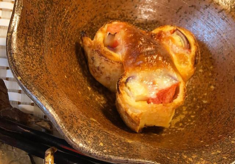 旬の野菜の揚げ巻き