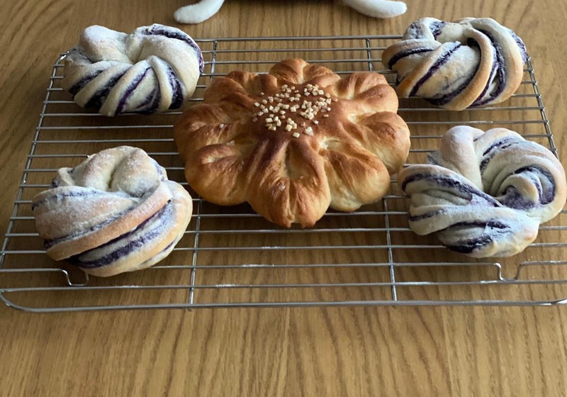 渦巻きパンとお花🌸のパン🍞の続き🎶