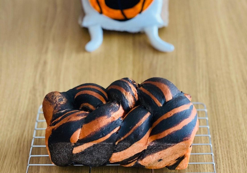 ハロウィン🎃マーブル食パン🍞