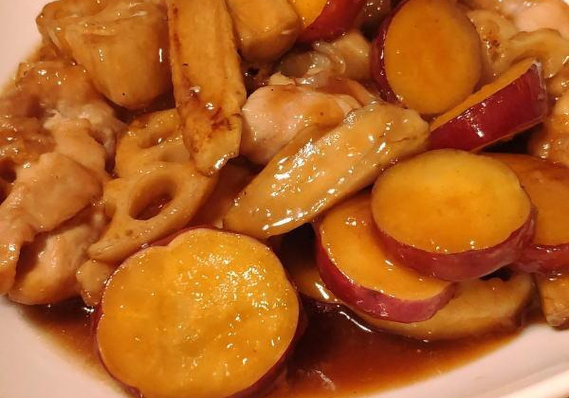 鶏＆根菜の照焼