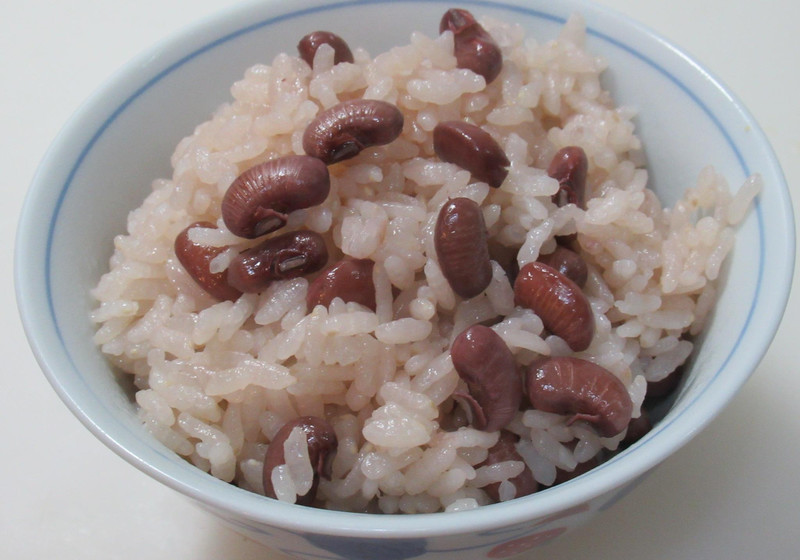 うるち米で作るお赤飯