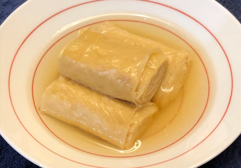 乾燥湯葉の薄炊き（精進料理）