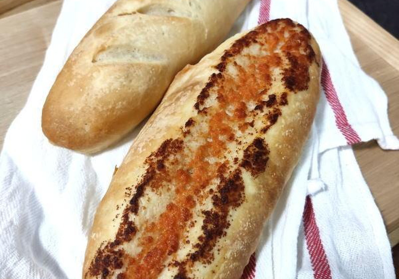 フランスパン＆明太フランスパン