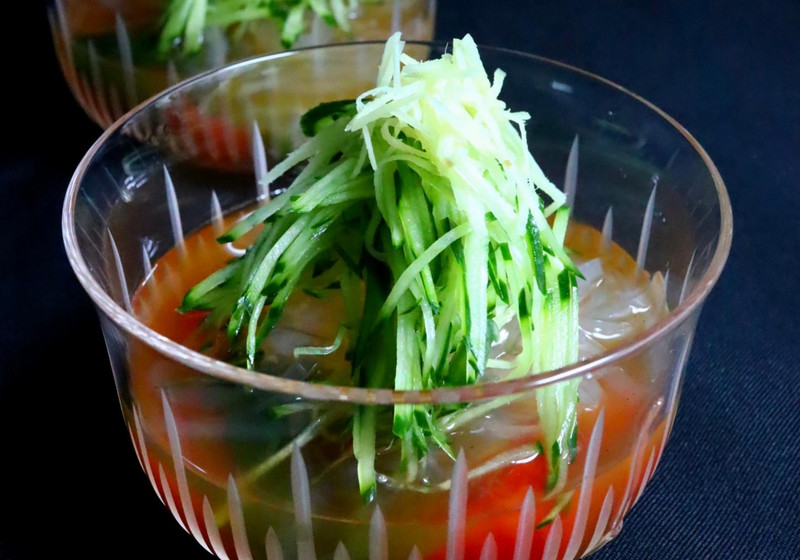 ところてんの冷麺風
