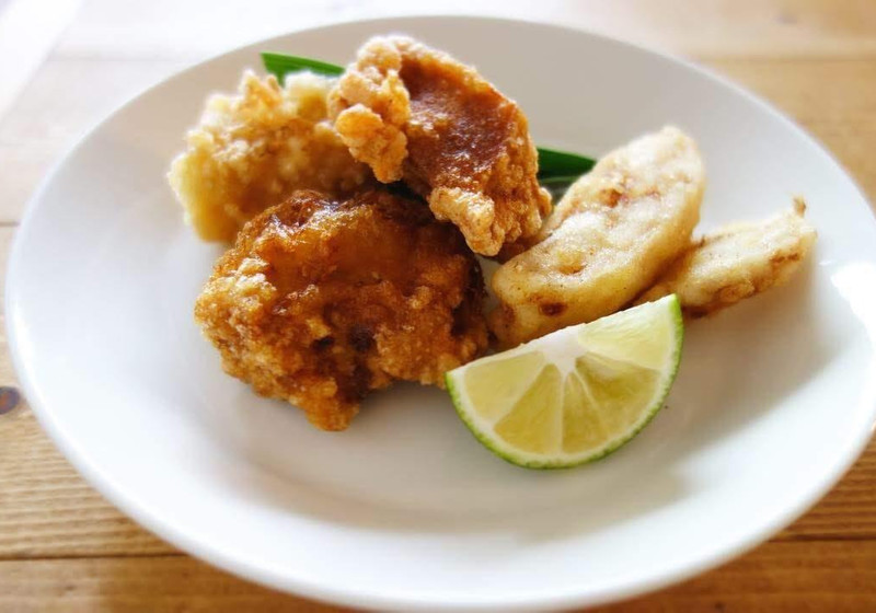 高野豆腐と新れんこんのから揚げ