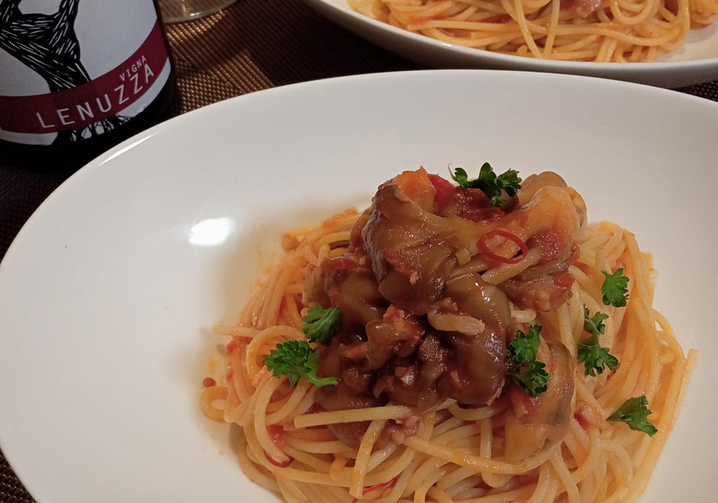 舞茸アラビアータパスタ