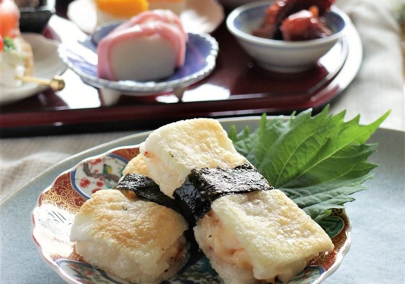 香味えびの餅はさみ揚げ