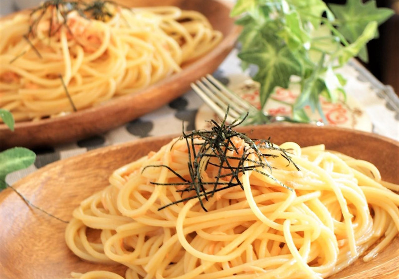 サケフレークの和風醤油パスタ