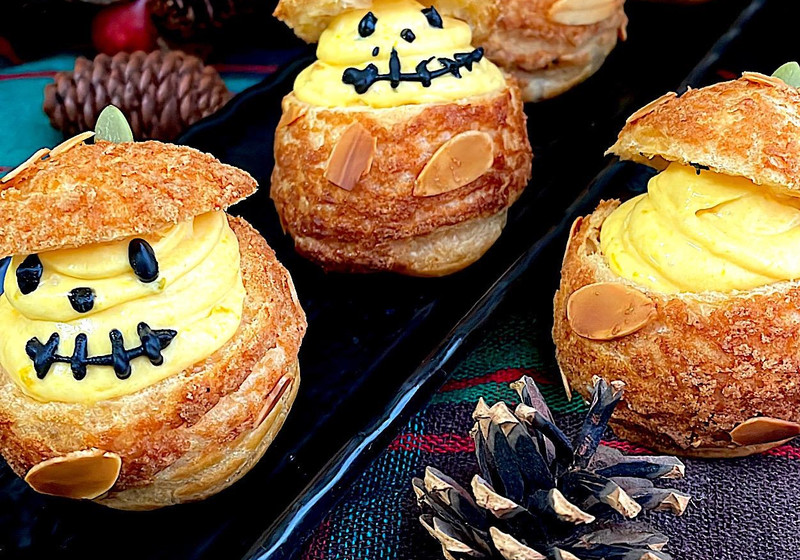 さくさくとろーり🎃かぼちゃクリームのクッキーシ