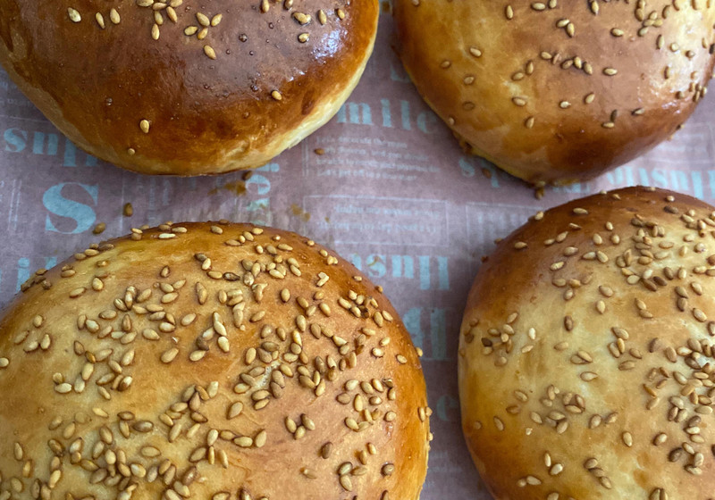 ハンバーガーのバンズ